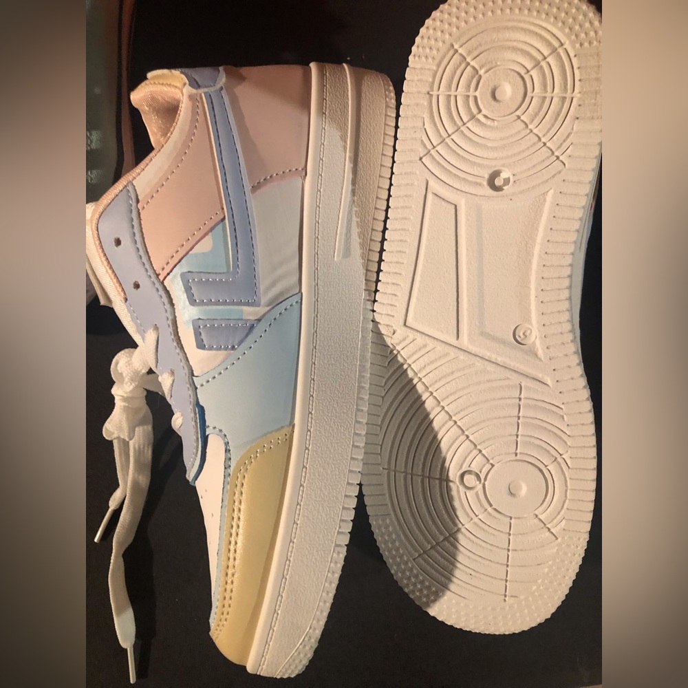 Custom pastel sneakers